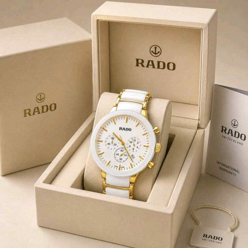 RADO_CENTRIX CHRONOGRAPH IN GOLD WHITE F47