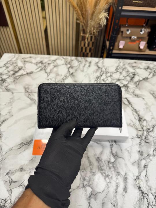 Herme H Textured Leather Long Zipper Wallet With Box (LD07)