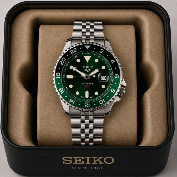 Seiko GMT Mens Quartz watch