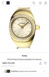 FOSSIIL DIAMOND UNISEX RING WATCH R-25