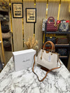ALD Lothycan Satchel Bone White Handbag With Box (7703)