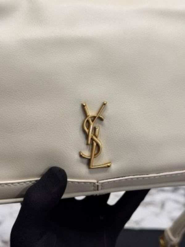 Ysl Yves Saint Laurent Le Hobo Bag (White)