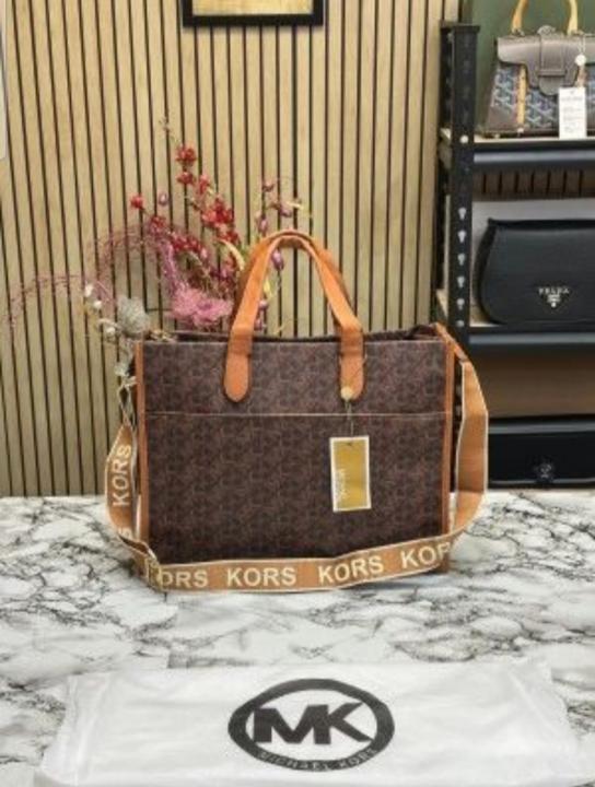 MICHAEL KORRS GIGI TOTE BAG WITH DUST BAG PREMIUM QUALITY (BROWN)