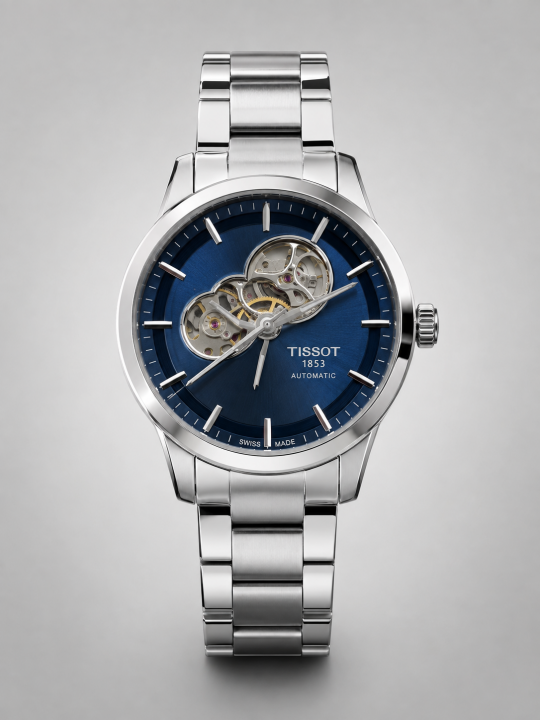 TISSOOT AUTOMATIC POWERMATIC SILVER BLUE 447