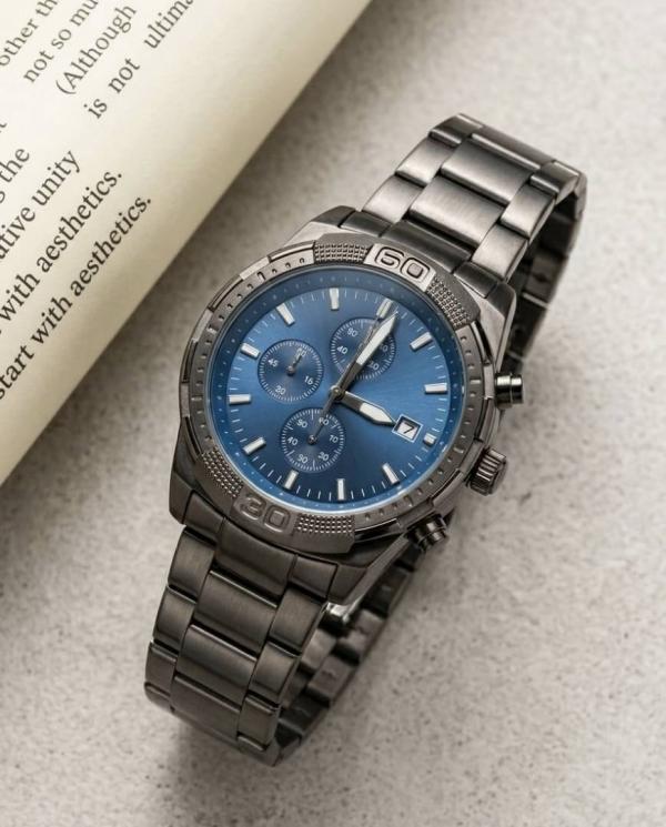 Fossi Bronson Chronograph (All Working) Smoke blue