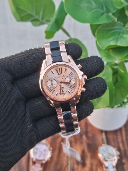 Michaeel Kors Bradshaw Black-Rose Dial AT433