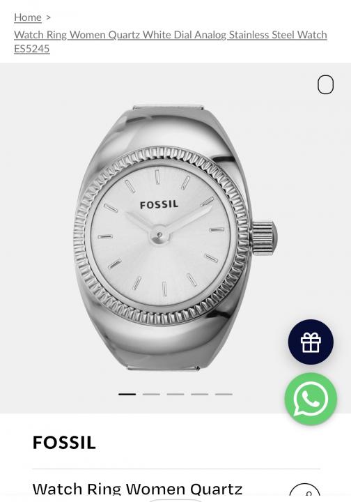 FOSSIIL UNISEX RING WATCH R-35