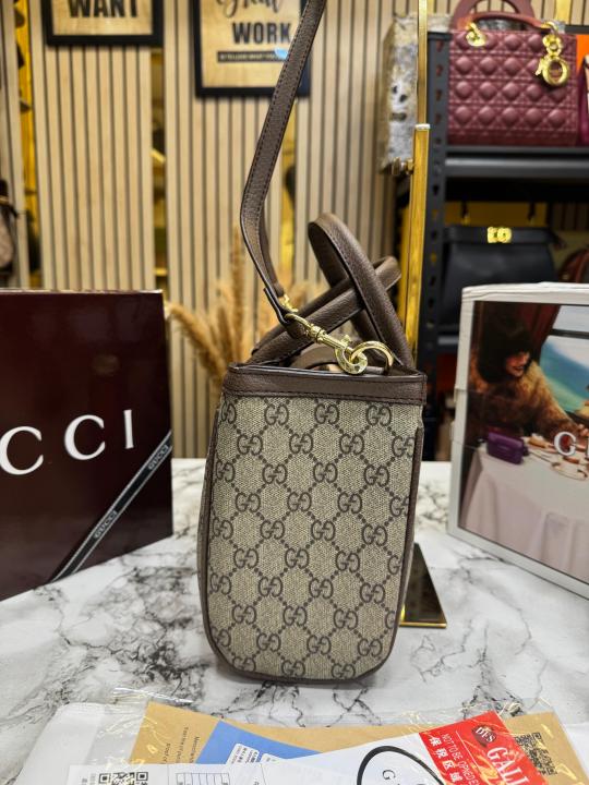 Gucc Ophidia GG Top Handle Bag With Double Box And Dust Bag