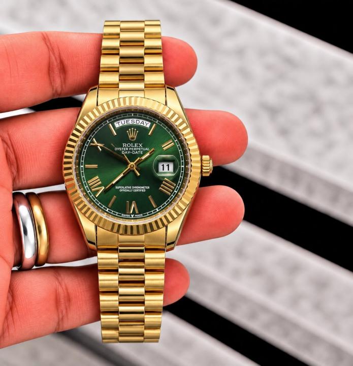 ROLEEX Day Date 41 GOLD GREEN