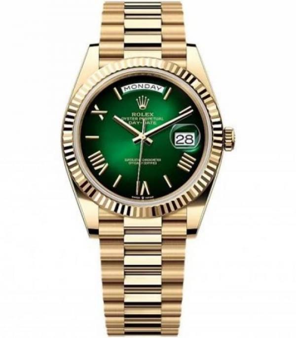 ROLEEX Day Date 41 GOLD GREEN