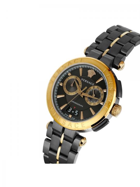 Versace Aion Chronograph Two Tone Gold And Black