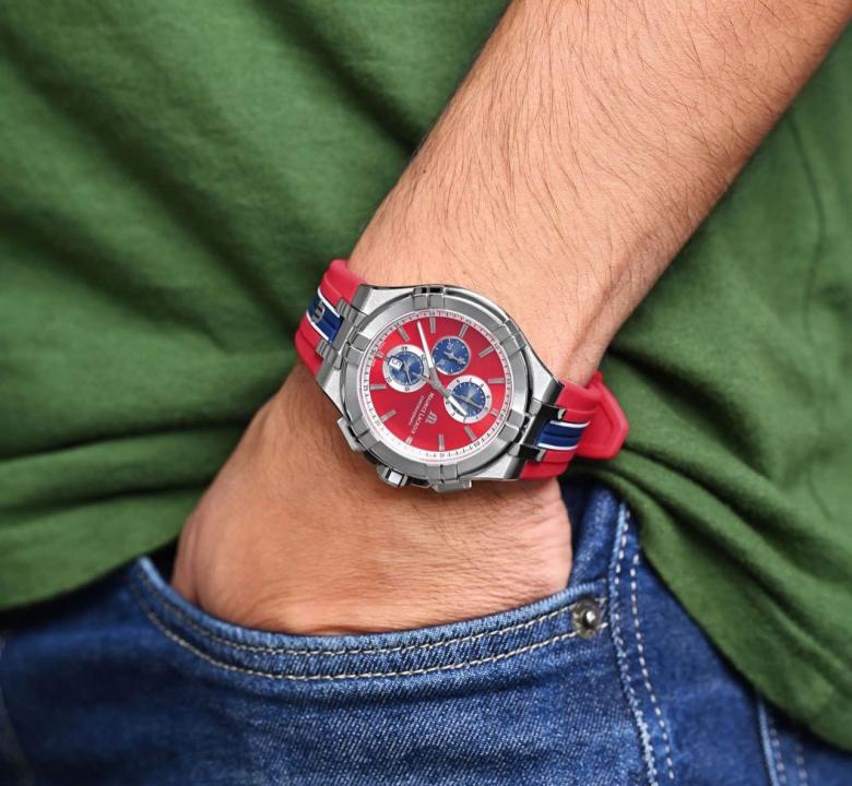 Maurice Lacroix Aikon Chronograph Beach Volley Viking Silicone Belt