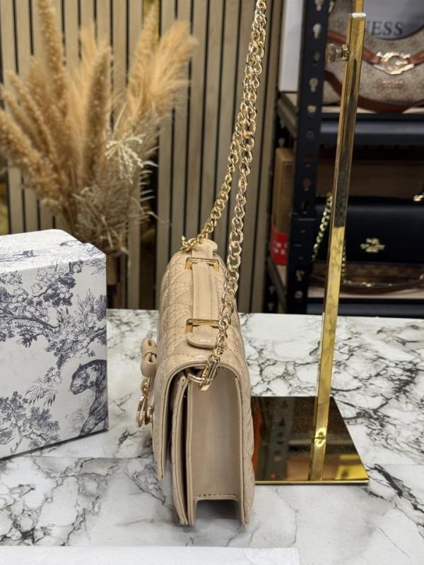Dioxr Lady D Joy Style Cannage Lambskin Leather Chain Shoulder Ba ricot) (2804)