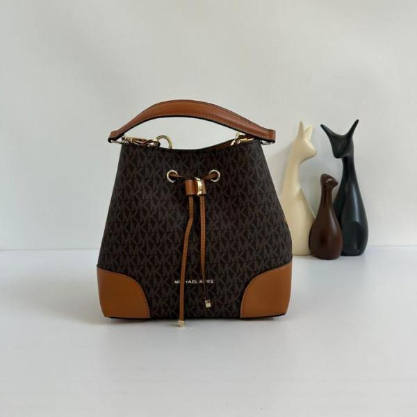 Michael Kor Mercer Premium Quality Bucket Bag With Dust Bag (Brown) (V 198)