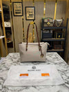 Michael Kor Jet Set Zip Logo Large Tote Bag With Dust Bag (Beige) (M04)