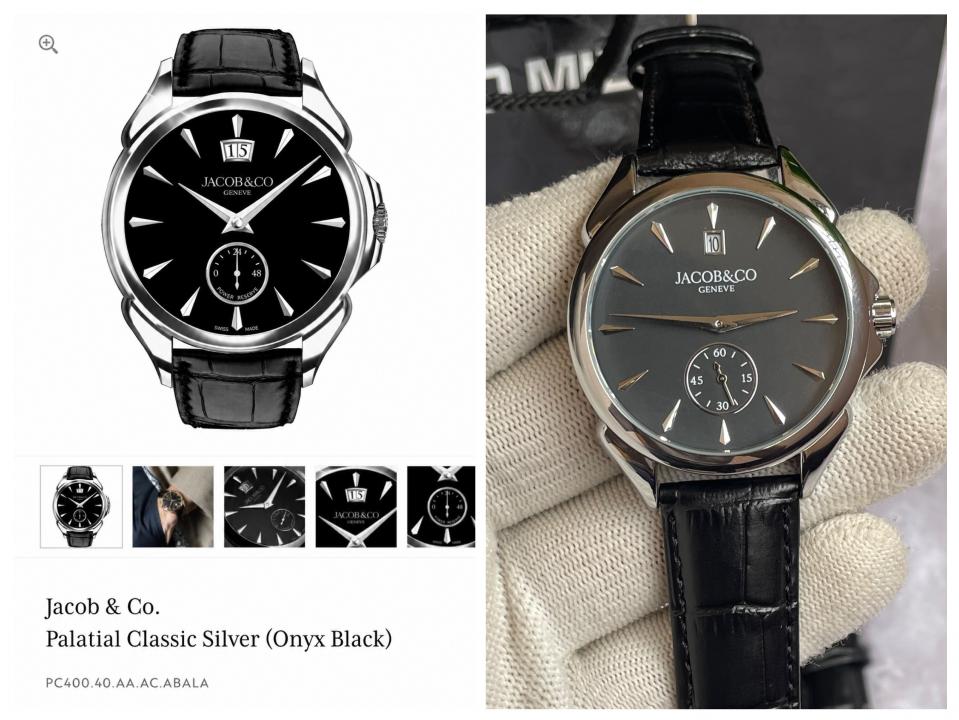 Jacob & Co Palatial Classic Black Silver Black AT444