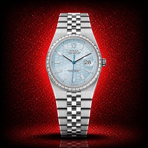 Rolex Land Dwellee Stainless Steel Diamond Bezel