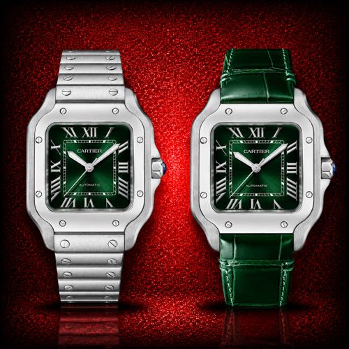 Santos De Cartier Large Model Dual Strap