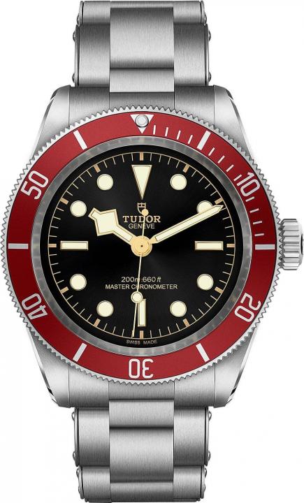 Tudor Black Bay Automatic Burgundy Red Bezel And a Black Gilt Dial