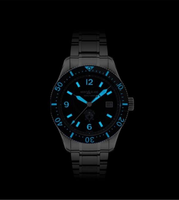 Montblanc 1858 Iced Sea Automatic Date 0 Oxygen Black Glacier