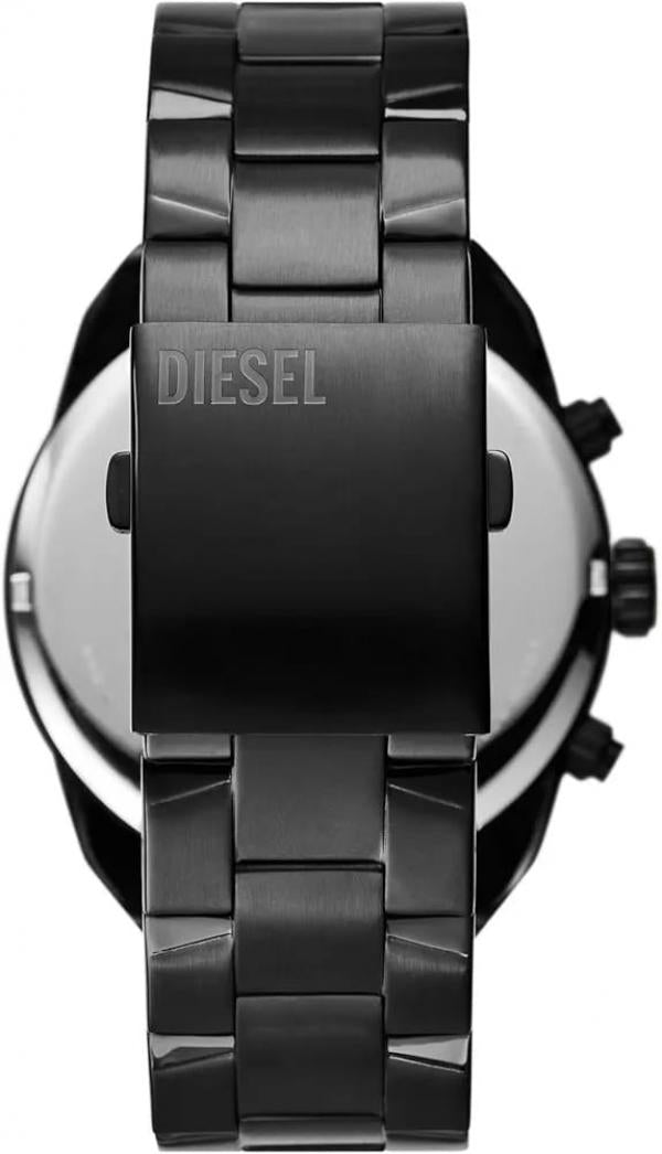 Dieseal Spiked Chronograph Black-Tone Black Sunray Dial