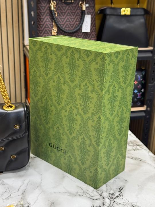 Gucc GG Marmont G Mini Studs Shoulder Bag With Double Box And Dust Bag (Black) (1091)