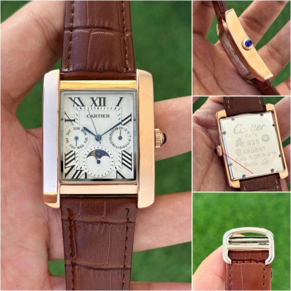 CARTIEER TANK MOONPHASE BROWN WHITE 745