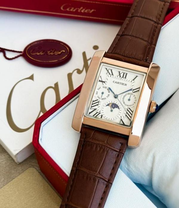 CARTIEER TANK MOONPHASE BROWN WHITE 745
