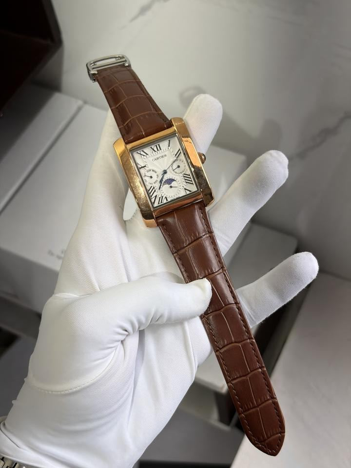 CARTIEER TANK MOONPHASE BROWN WHITE 745