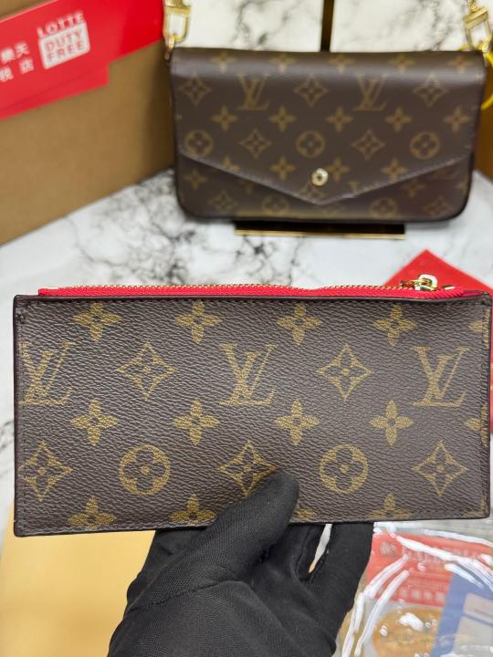 Loui Vuitton Pochette Felicie Three In One With Double Box And Dust Bag