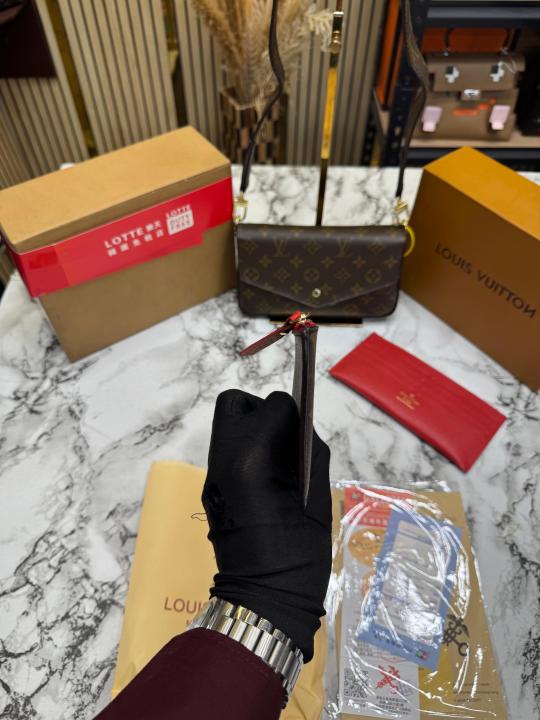Loui Vuitton Pochette Felicie Three In One With Double Box And Dust Bag