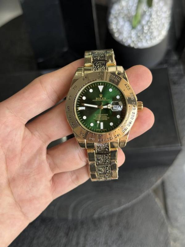 Roleex Vintage Gold Green
