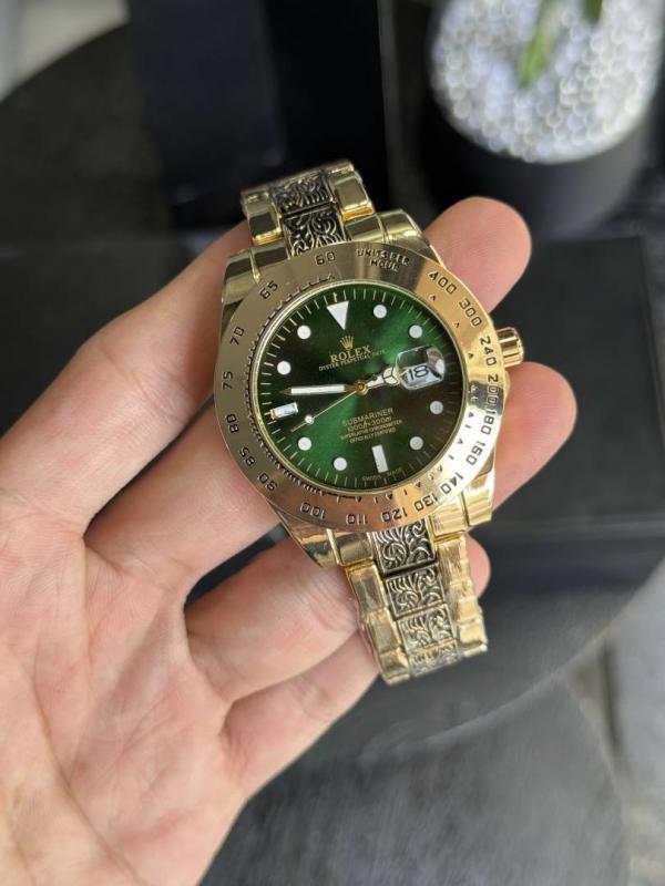 Roleex Vintage Gold Green