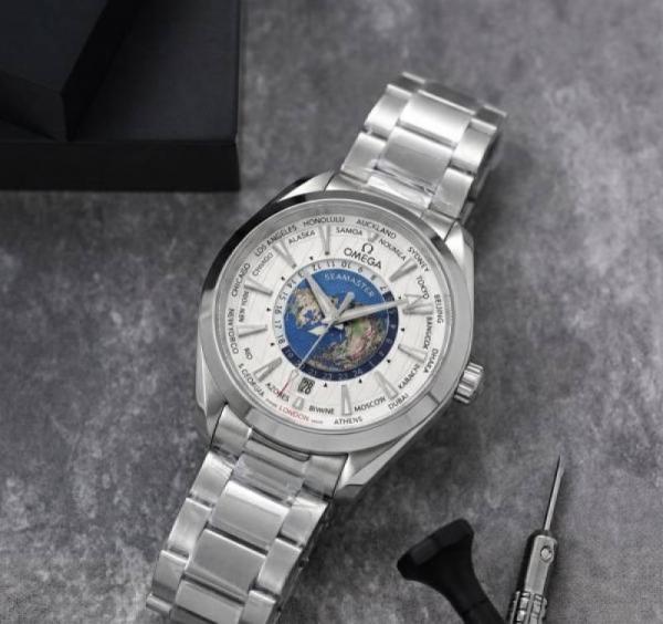 Omegga Seamaster Aqua Terra World Map ( Swift Movement )