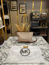Michael Kor Teagan Large Long Drop Satchel Tote Bag (Beige) F-70198