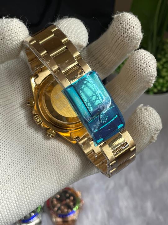 ROLEEX RAINBOW GOLD BLACK DIAL AT235