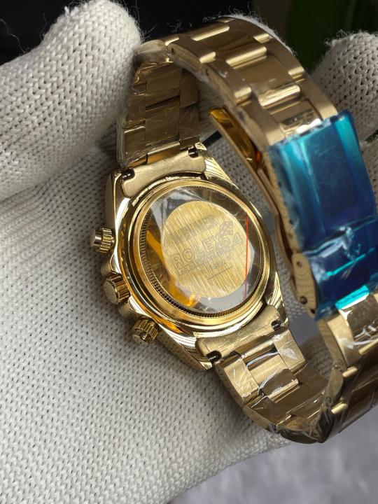 ROLEEX RAINBOW GOLD BLACK DIAL AT235