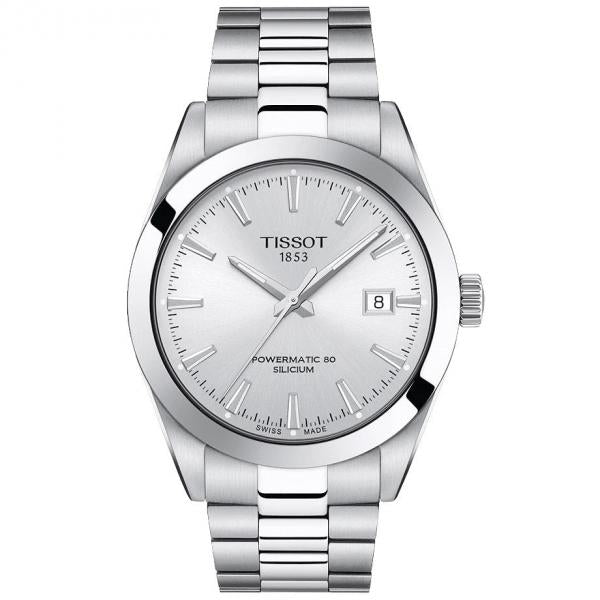 Tissoot Gentleman Powermatic 80 Silicium Silver-Toned Dial