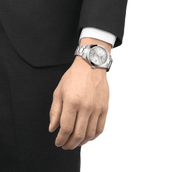 Tissoot Gentleman Powermatic 80 Silicium Silver-Toned Dial