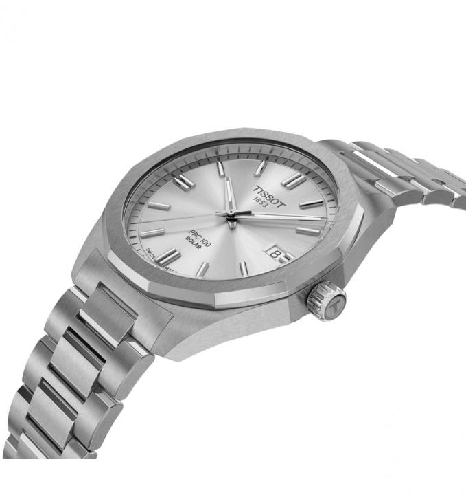 Tissoot PRC 100 Solar 39mm Silver Dial