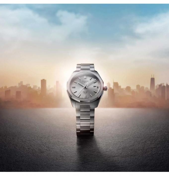 Tissoot PRC 100 Solar 39mm Silver Dial