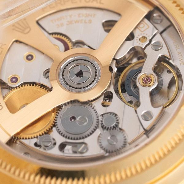Roleex Perpetual 1908 Ref.52508 Yellow Gold Chain Black Dial