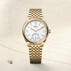 Roleex Perpetual 1908 Yellow Gold Chain White Dial