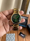 RAD AUTOMATIC GOLD GREEN PREMIUM WATCH