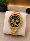 ROLEEX RAINBOW GOLD BLACK DIAL AT235
