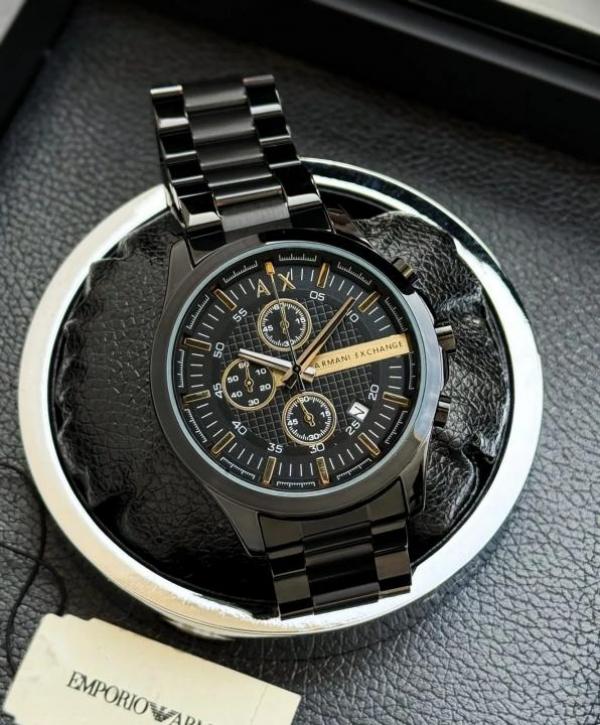 ARMA I EXCHANGE HAMPTON GUNMETAL CHRONOGRAPH WATCH 528