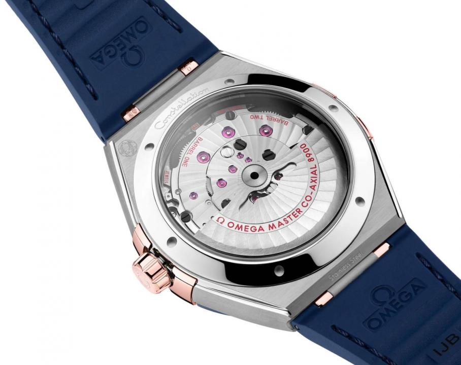 Omegga Constellation Co-Axial Chronometer Blue Leather Strap