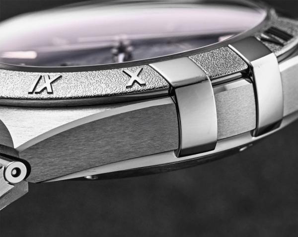 Omegga Constellation 41MM Blue Textured Dial Silver Chain