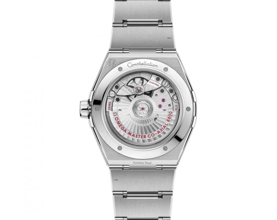 Omegga Constellation 41MM Co-Axial Master Chronometer Silver Chain White Dial