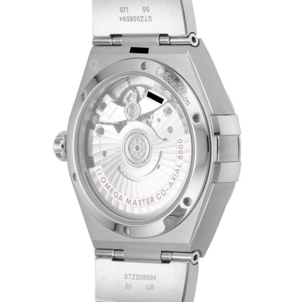 Omegga Constellation 41MM Co-Axial Master Chronometer Silver Chain White Dial Rose Gold Tone